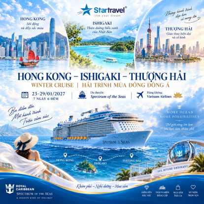 HONG KONG – ISHIGAKI – THƯỢNG HẢI | WINTER CRUISE | HẢI TRÌNH MÙA ĐÔNG ĐÔNG Á